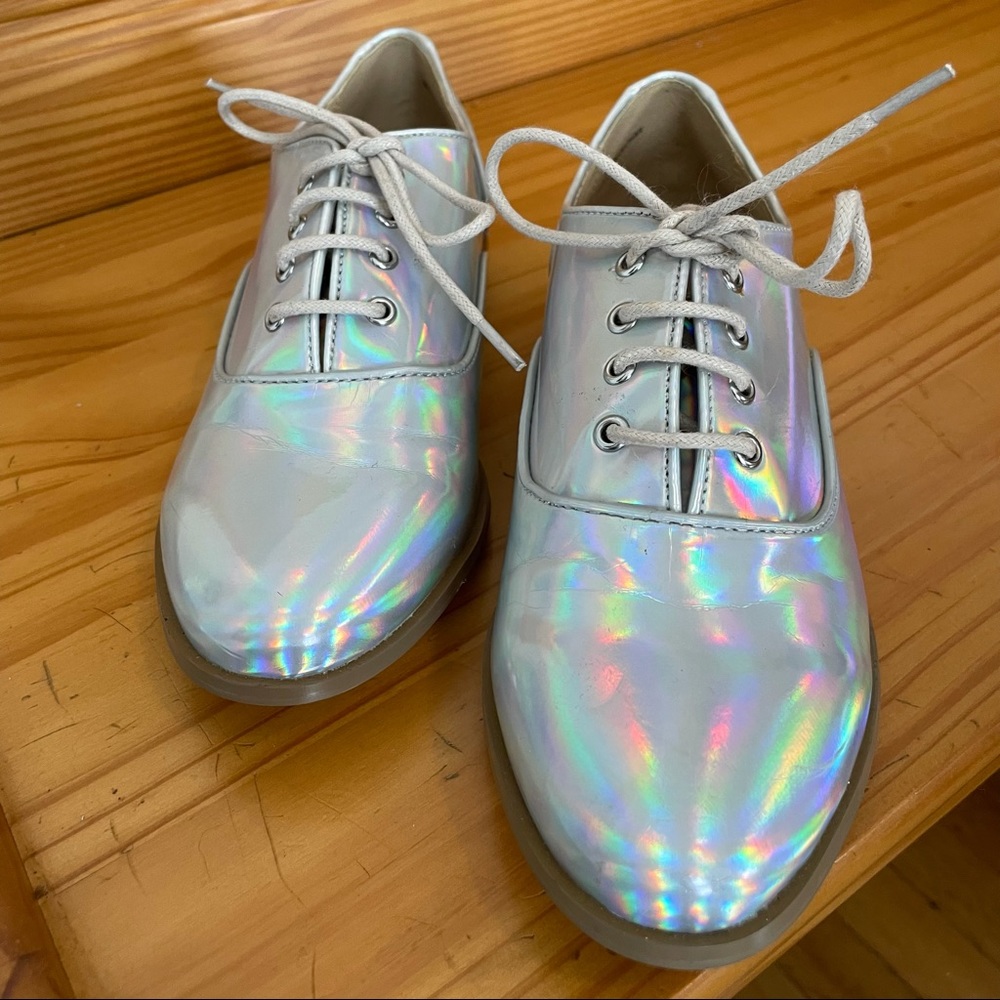 Deena & Ozzy Holographic Oxfords